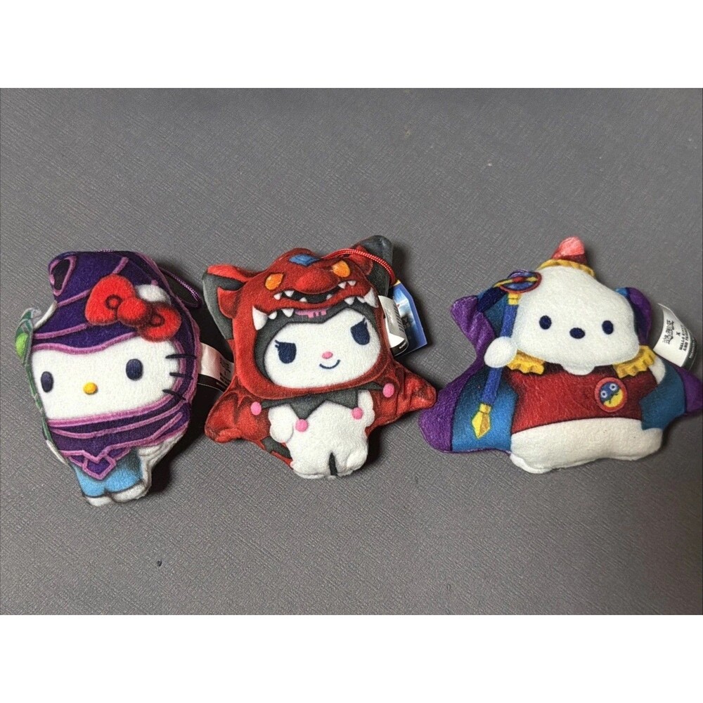 McDonald's Happy Meal 2024 Yu-Gi-Oh x Hello Kitty & Friends Plush Lot of 3 -M
